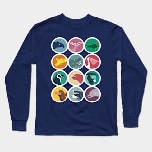 Colorful animals Long Sleeve T-Shirt